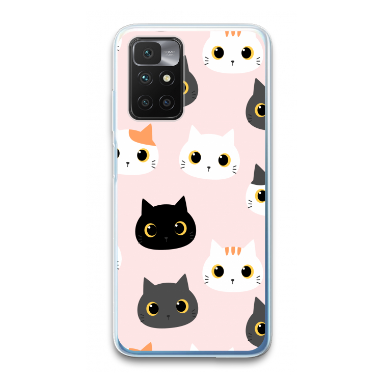 Katten: Xiaomi Redmi 10 Transparant Hoesje