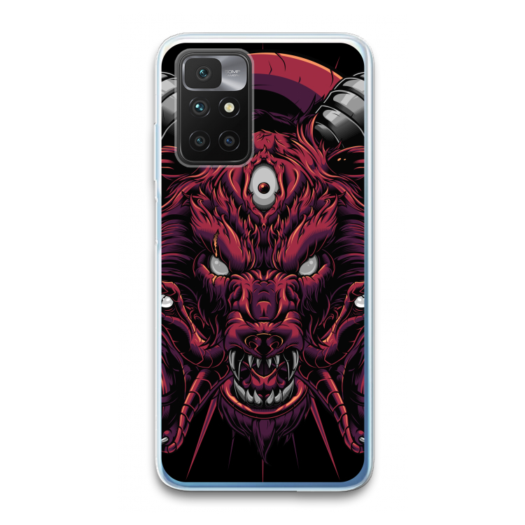 Hell Hound and Serpents: Xiaomi Redmi 10 Transparant Hoesje