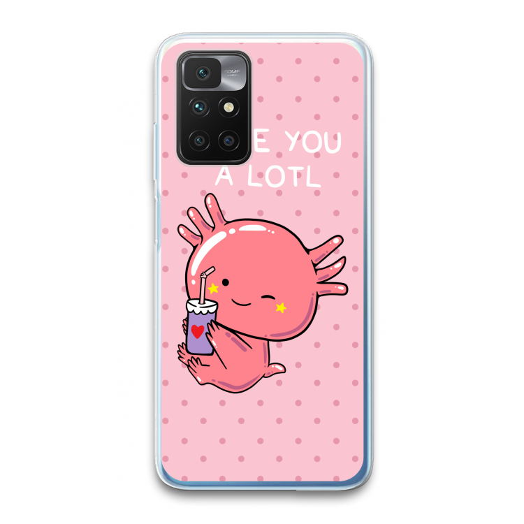 Love You A Lotl: Xiaomi Redmi 10 Transparant Hoesje