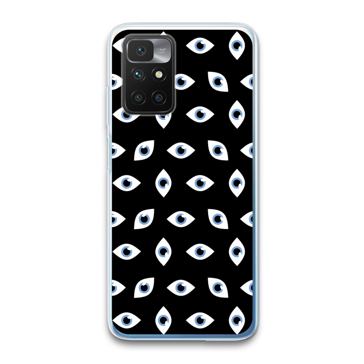 Eyes pattern: Xiaomi Redmi 10 Transparant Hoesje