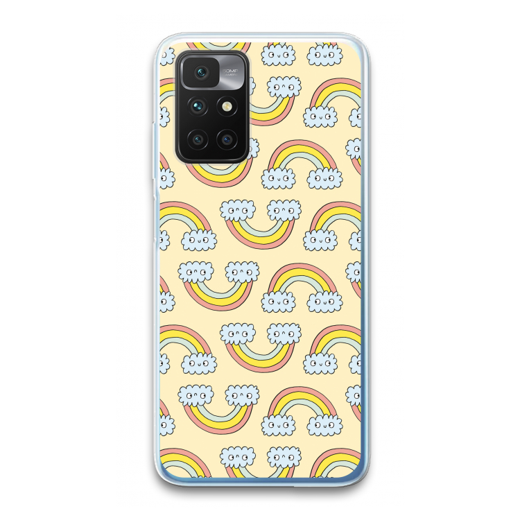 Regenboog: Xiaomi Redmi 10 Transparant Hoesje