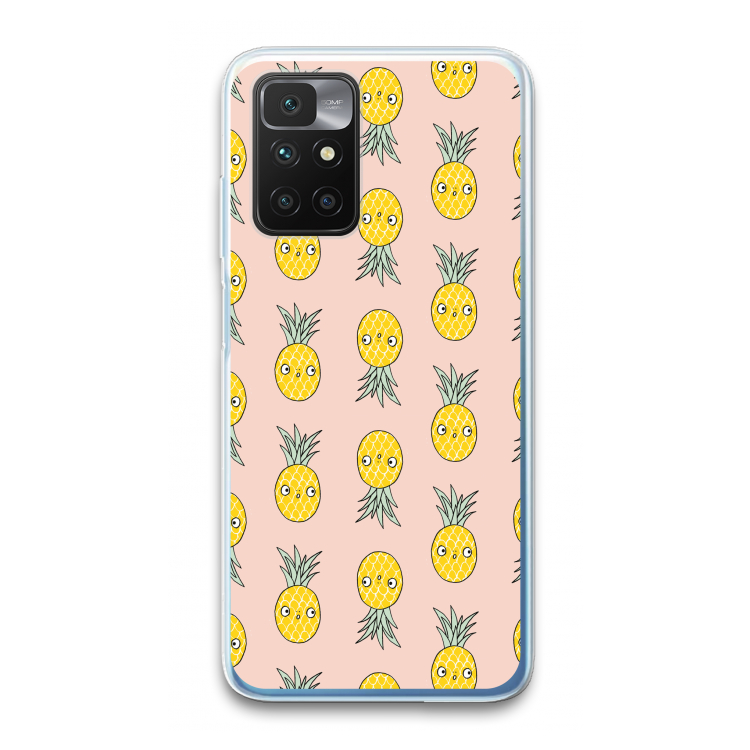 Ananas: Xiaomi Redmi 10 Transparant Hoesje