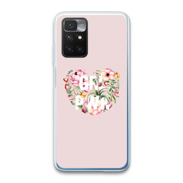 GRL PWR Flower: Xiaomi Redmi 10 Transparant Hoesje