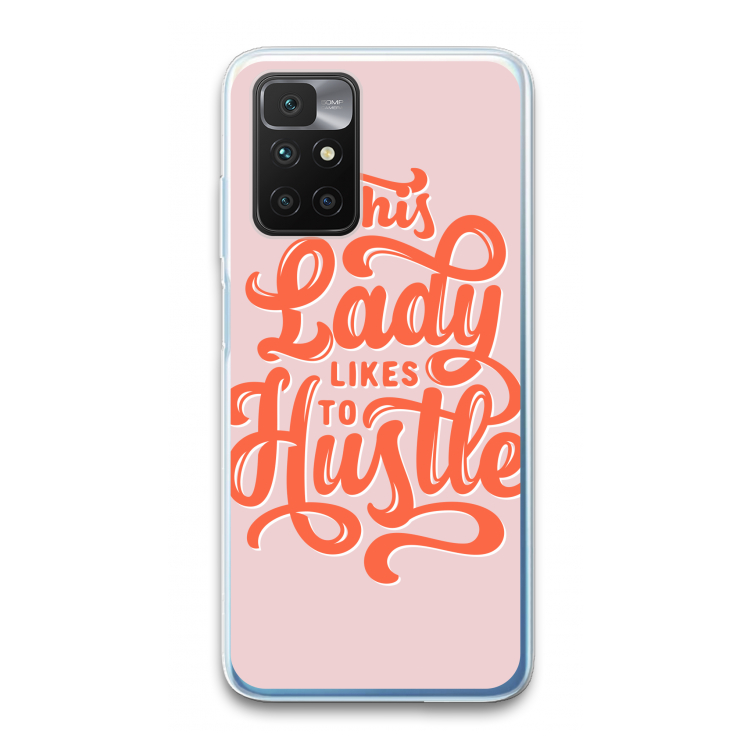 Hustle Lady: Xiaomi Redmi 10 Transparant Hoesje