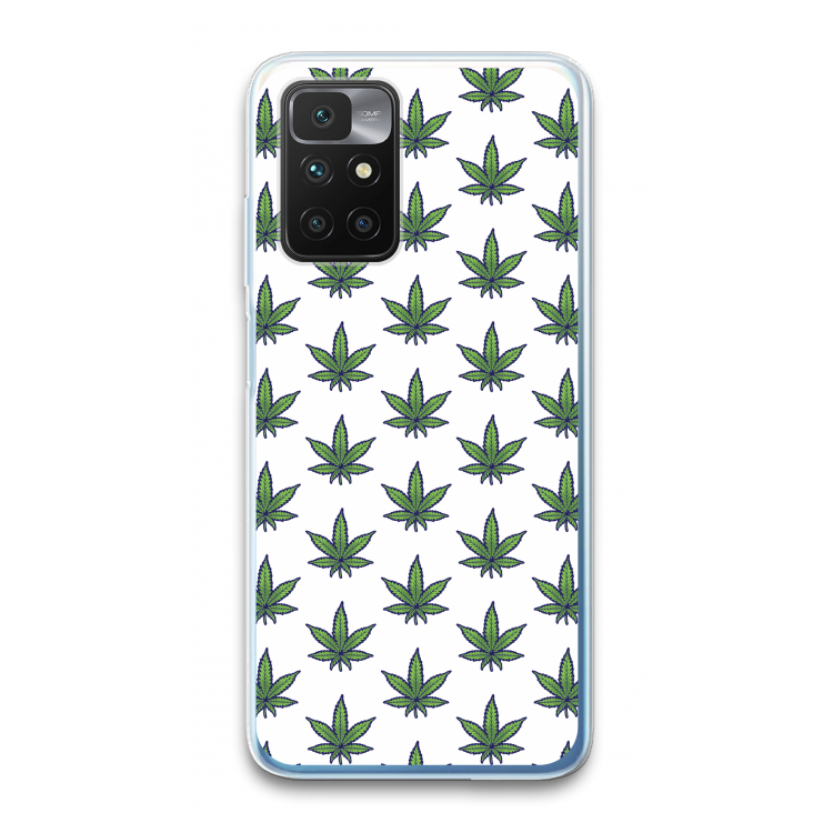 Weed: Xiaomi Redmi 10 Transparant Hoesje