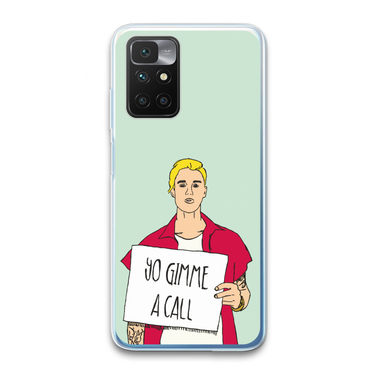 Gimme a call: Xiaomi Redmi 10 Transparant Hoesje