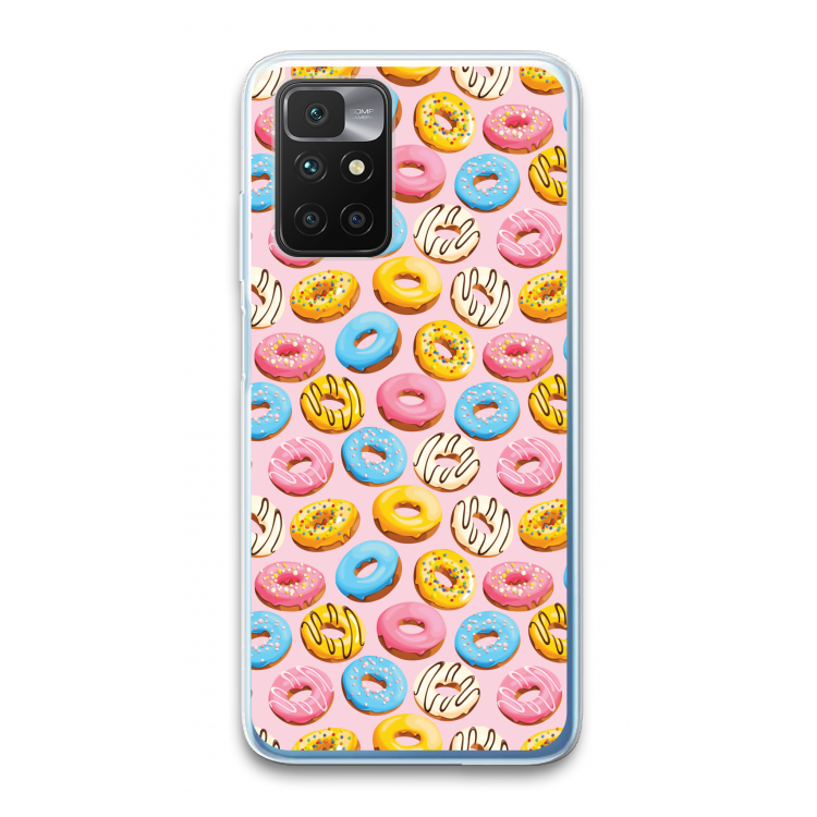 Pink donuts: Xiaomi Redmi 10 Transparant Hoesje