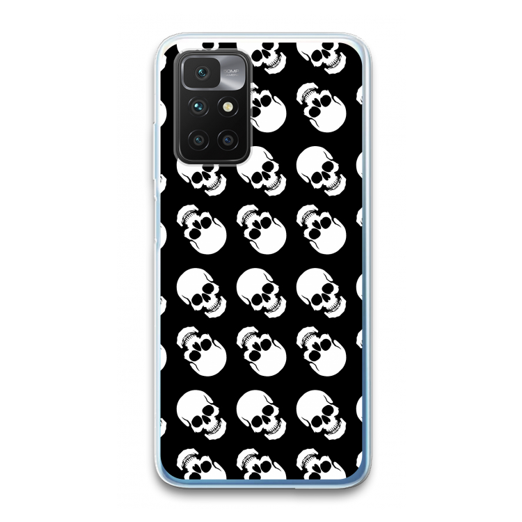 Musketon Skulls: Xiaomi Redmi 10 Transparant Hoesje
