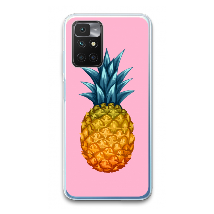 Grote ananas: Xiaomi Redmi 10 Transparant Hoesje