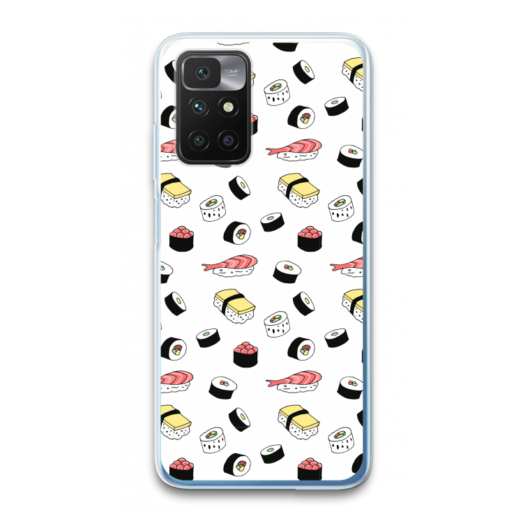 Sushi time: Xiaomi Redmi 10 Transparant Hoesje