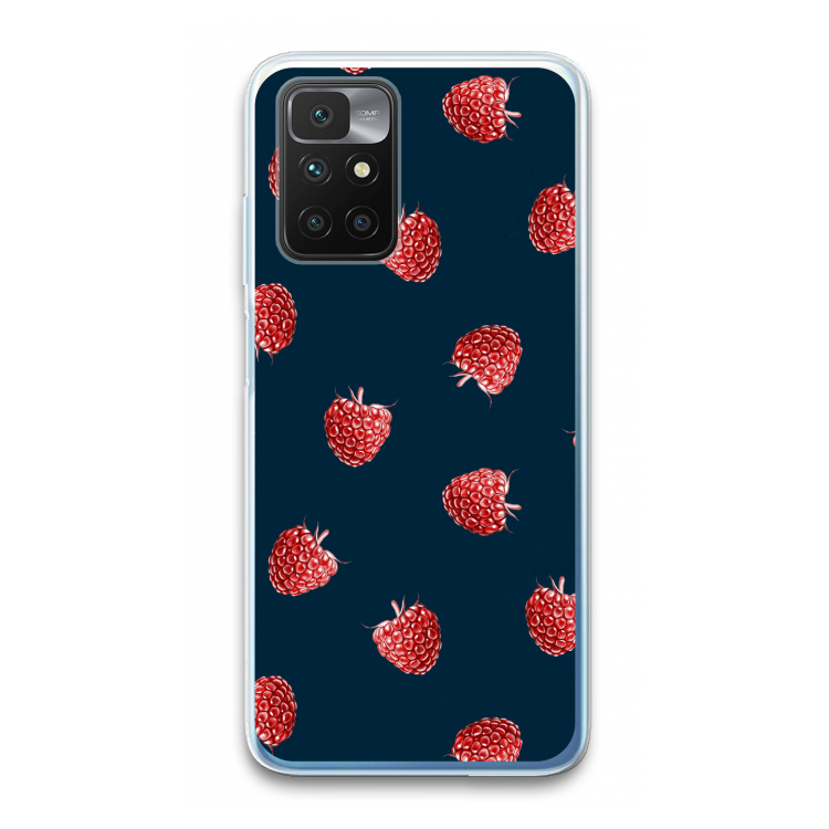 Framboosjes: Xiaomi Redmi 10 Transparant Hoesje
