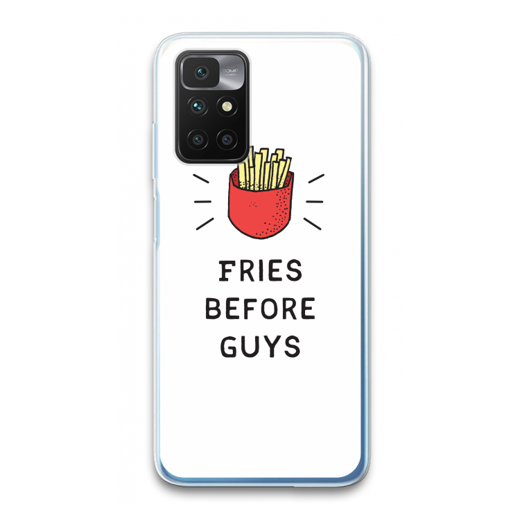Fries before guys: Xiaomi Redmi 10 Transparant Hoesje