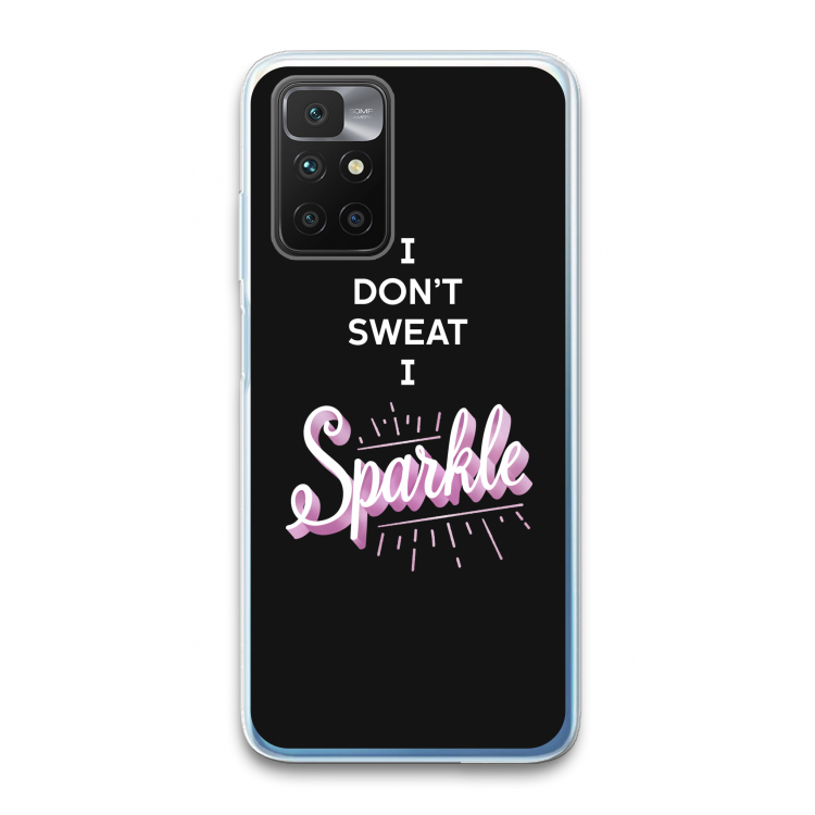 Sparkle quote: Xiaomi Redmi 10 Transparant Hoesje