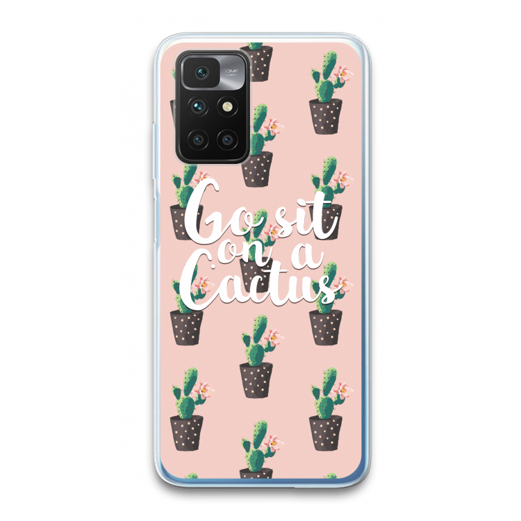 Cactus quote: Xiaomi Redmi 10 Transparant Hoesje