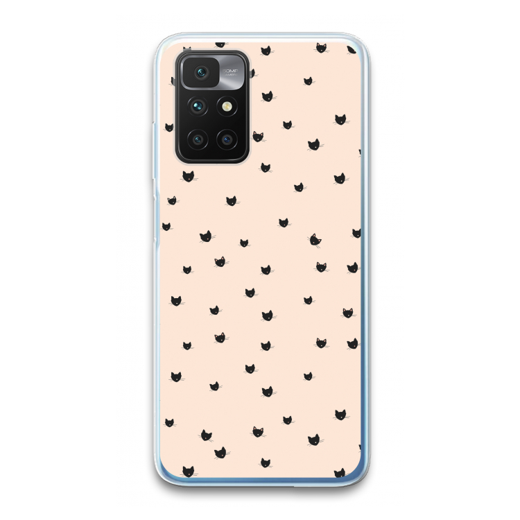 Kleine kattenkopjes: Xiaomi Redmi 10 Transparant Hoesje