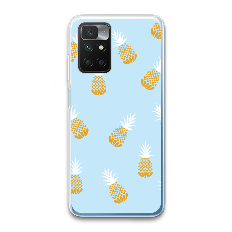 Ananasjes: Xiaomi Redmi 10 Transparant Hoesje