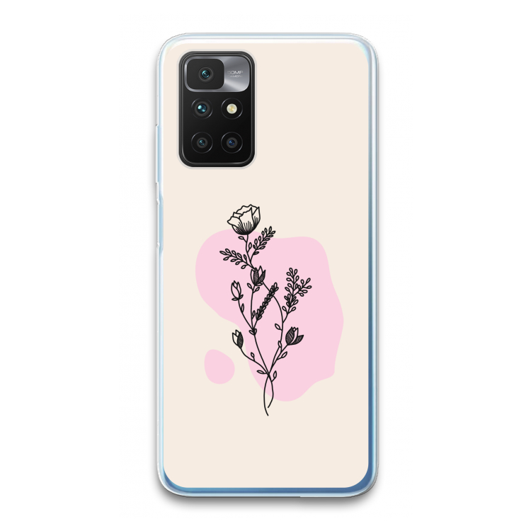 Roses are red: Xiaomi Redmi 10 Transparant Hoesje