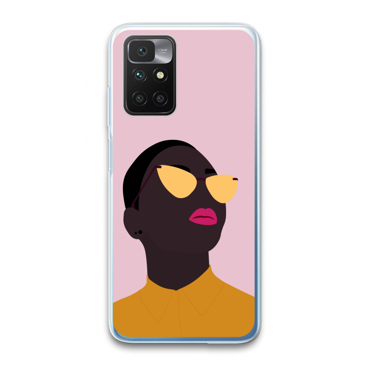 Yellow glasses: Xiaomi Redmi 10 Transparant Hoesje