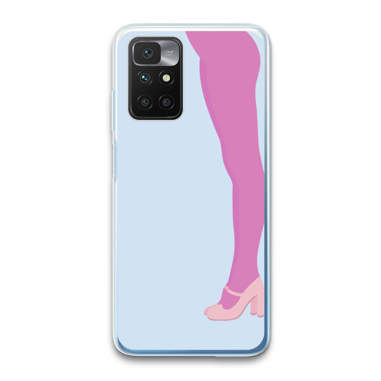 Pink panty: Xiaomi Redmi 10 Transparant Hoesje