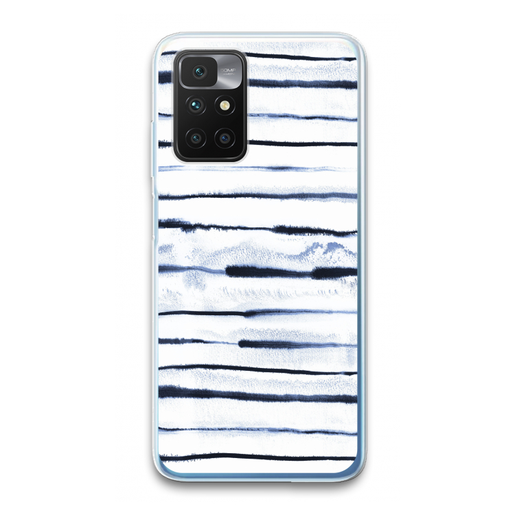 Ink Stripes: Xiaomi Redmi 10 Transparant Hoesje
