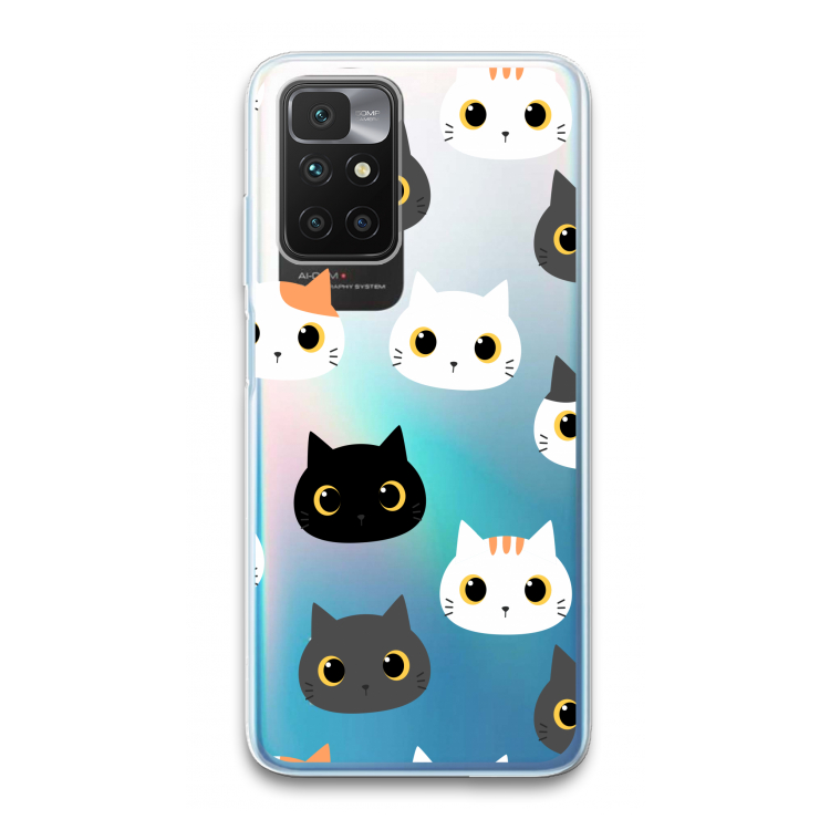 Katten: Xiaomi Redmi 10 Transparant Hoesje