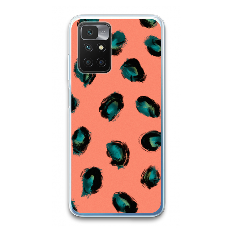 Pink Cheetah: Xiaomi Redmi 10 Transparant Hoesje