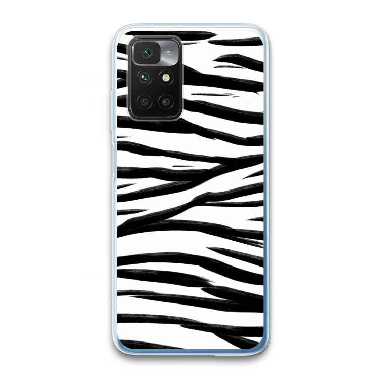 Zebra pattern: Xiaomi Redmi 10 Transparant Hoesje