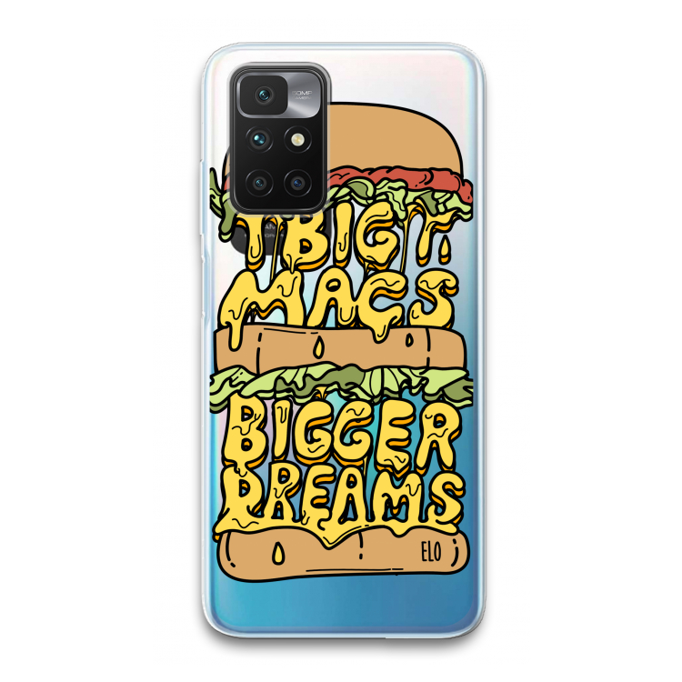 Big Macs Bigger Dreams: Xiaomi Redmi 10 Transparant Hoesje