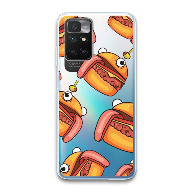 Hamburger: Xiaomi Redmi 10 Transparant Hoesje