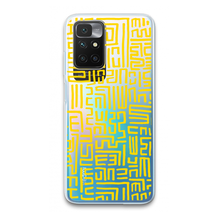 Majorelle Blue Print: Xiaomi Redmi 10 Transparant Hoesje
