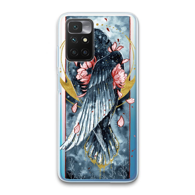 Golden Raven: Xiaomi Redmi 10 Transparant Hoesje