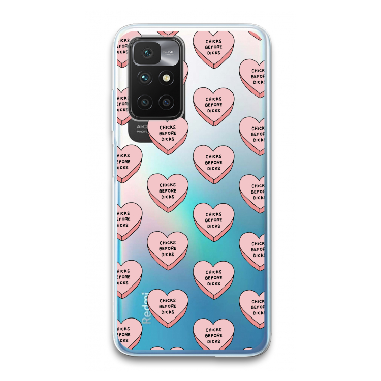 Chicks before dicks: Xiaomi Redmi 10 Transparant Hoesje