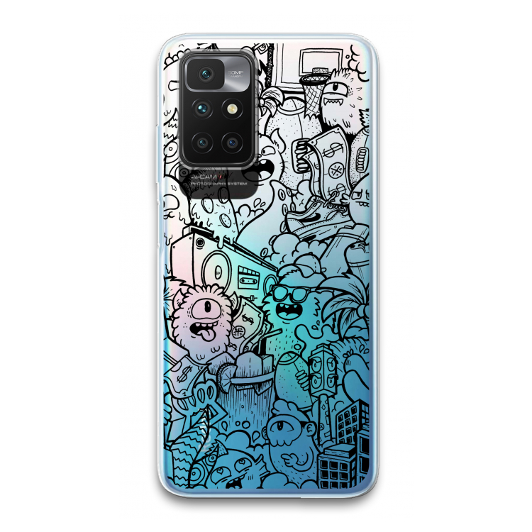 Vexx Black City : Xiaomi Redmi 10 Transparant Hoesje