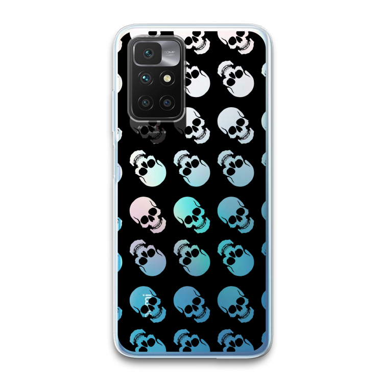 Musketon Skulls: Xiaomi Redmi 10 Transparant Hoesje