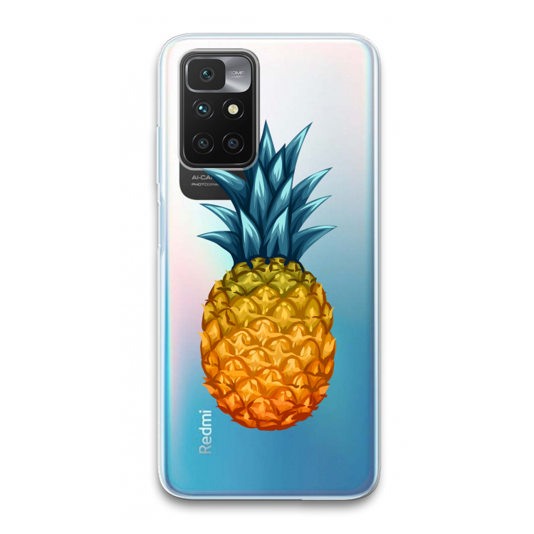 Grote ananas: Xiaomi Redmi 10 Transparant Hoesje