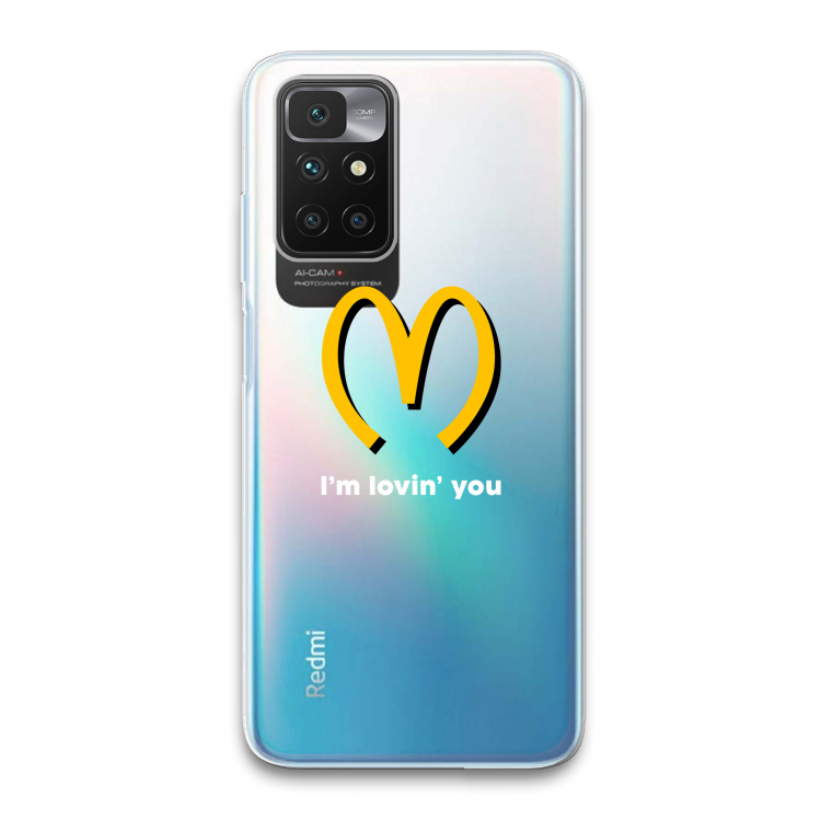 I'm lovin' you: Xiaomi Redmi 10 Transparant Hoesje