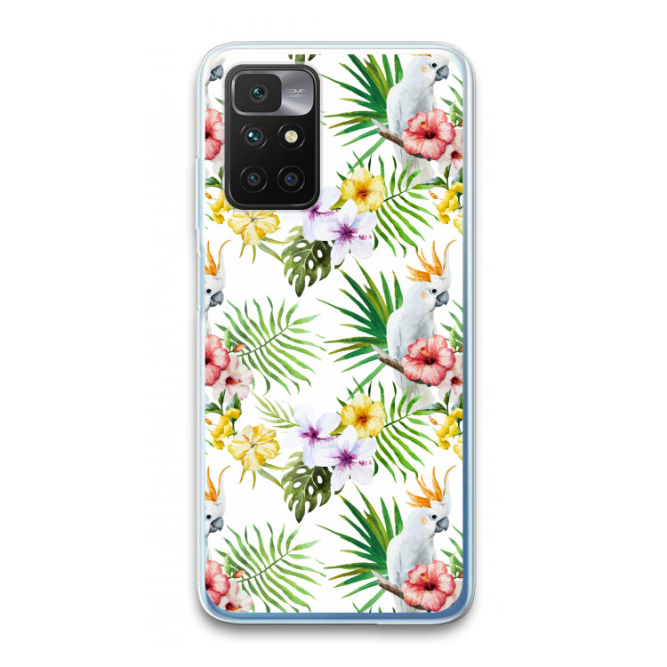 Gele kuif: Xiaomi Redmi 10 Transparant Hoesje