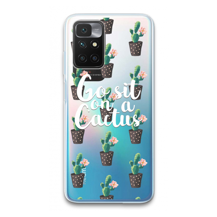 Cactus quote: Xiaomi Redmi 10 Transparant Hoesje