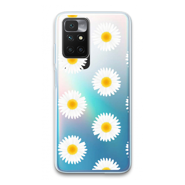 Margrietjes: Xiaomi Redmi 10 Transparant Hoesje