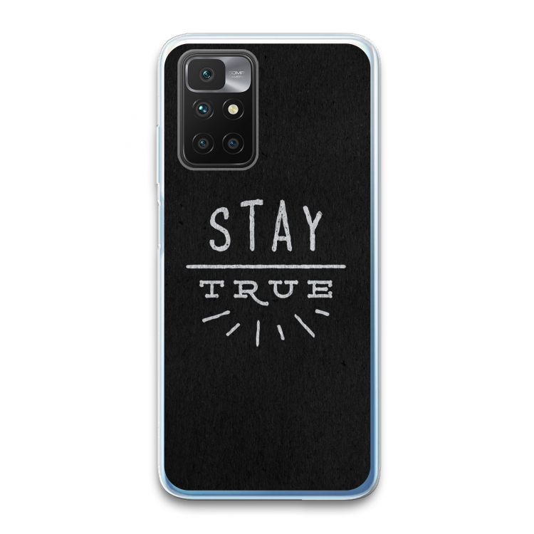 Stay true: Xiaomi Redmi 10 Transparant Hoesje