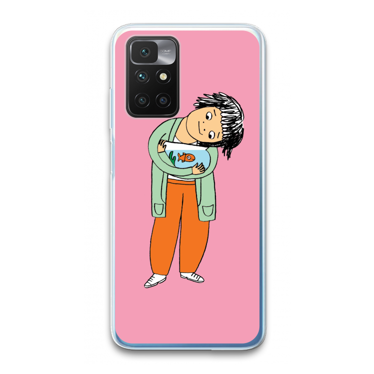 Visknuffel: Xiaomi Redmi 10 Transparant Hoesje