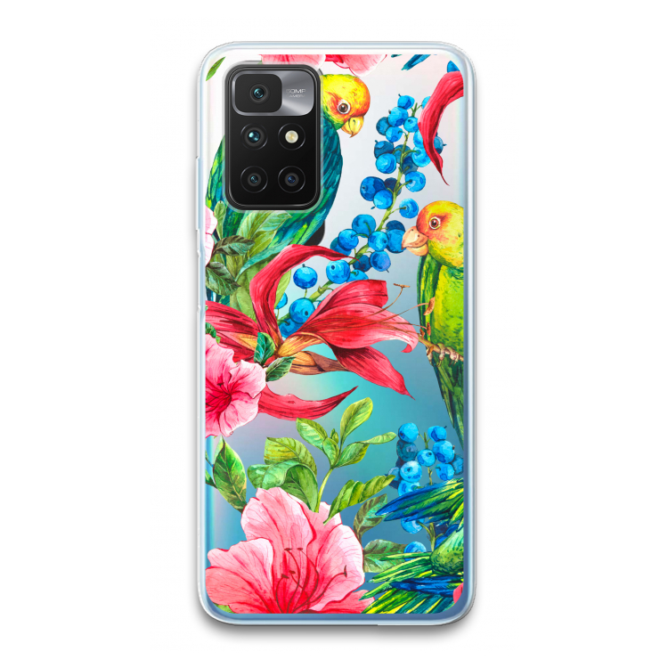 Papegaaien: Xiaomi Redmi 10 Transparant Hoesje