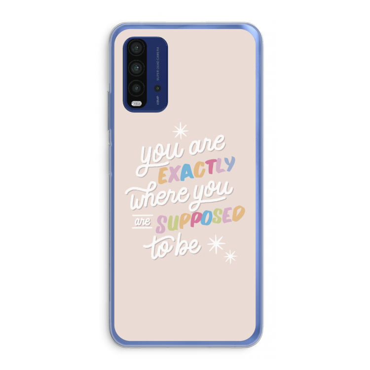 Right Place: Xiaomi Redmi 9T Transparant Hoesje