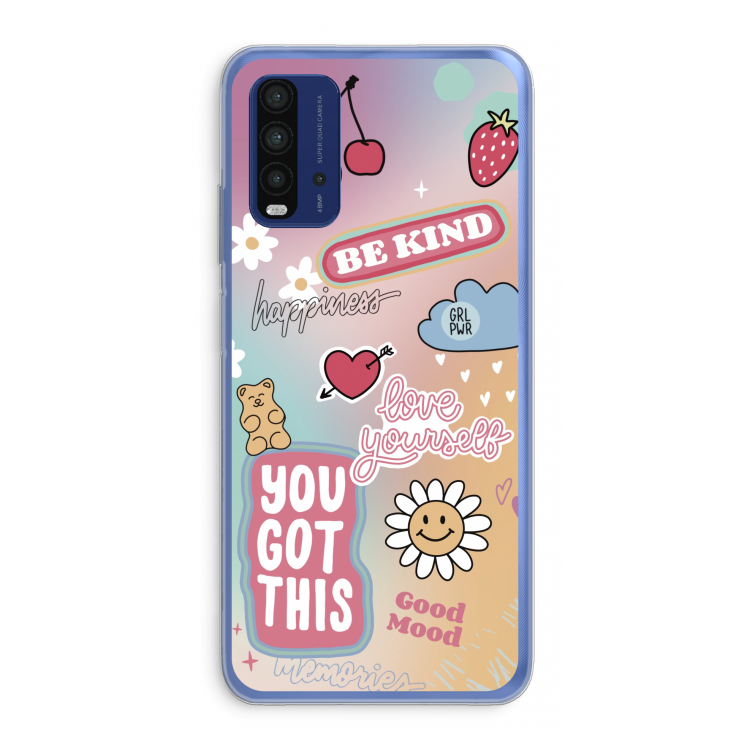 Positivity: Xiaomi Redmi 9T Transparant Hoesje