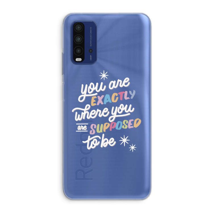 Right Place: Xiaomi Redmi 9T Transparant Hoesje