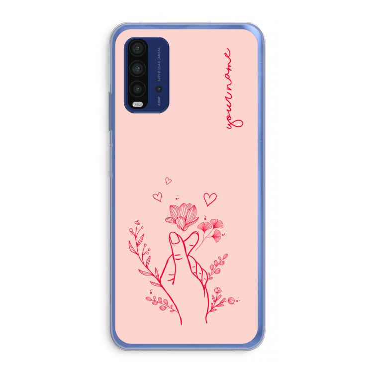 Giving Flowers: Xiaomi Redmi 9T Transparant Hoesje