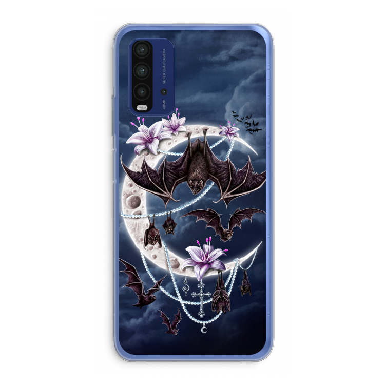 Vleermuizen Maan: Xiaomi Redmi 9T Transparant Hoesje