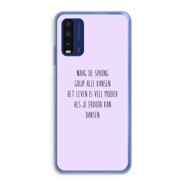 Sprong: Xiaomi Redmi 9T Transparant Hoesje