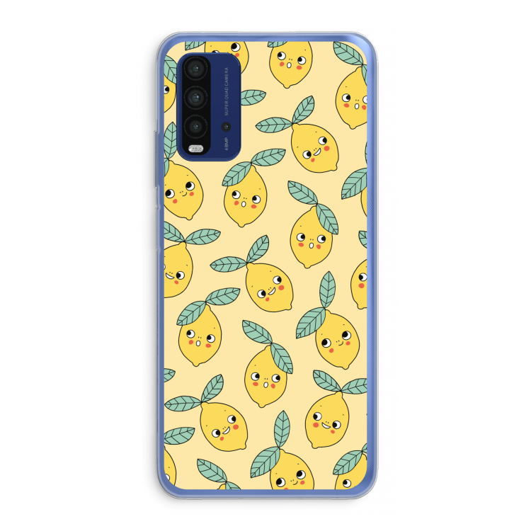 Citroenen: Xiaomi Redmi 9T Transparant Hoesje