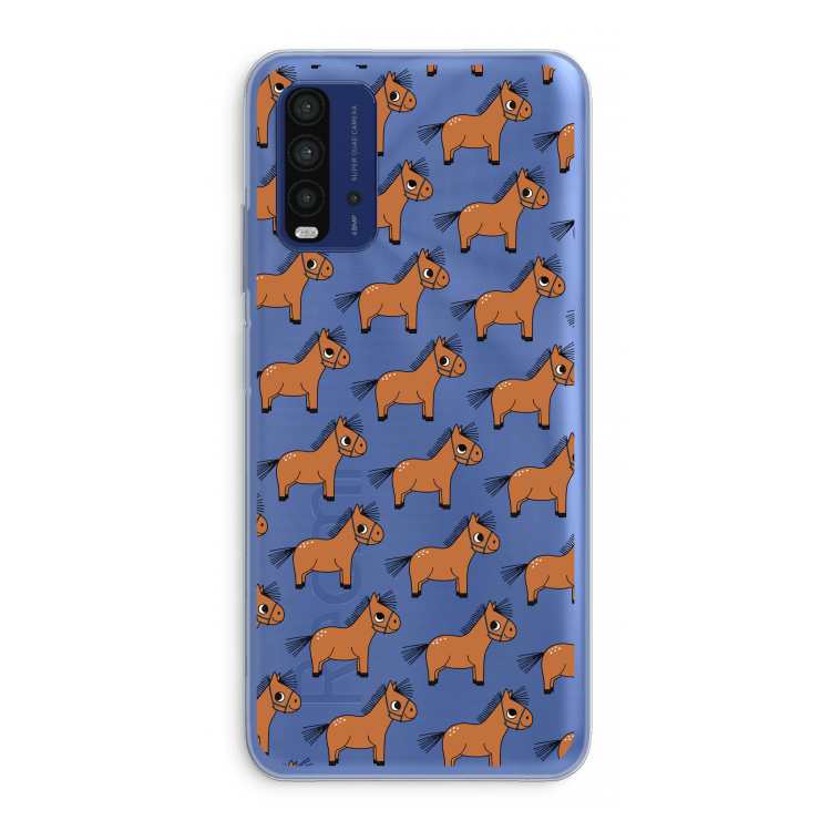 Pony: Xiaomi Redmi 9T Transparant Hoesje